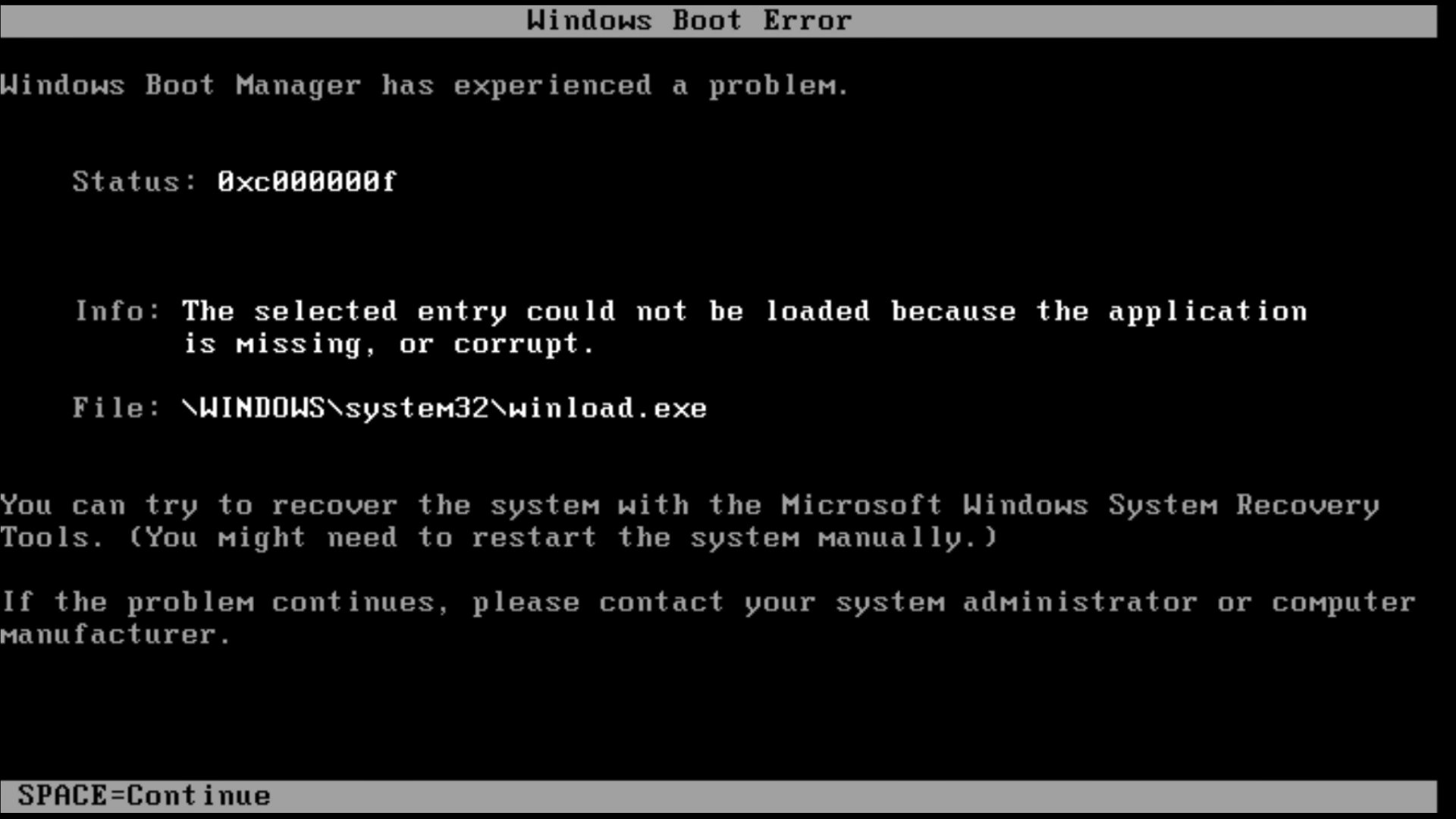 Windows Boot Manager Errors Martin Nobel windows-boot-manager-errors-martin-nobel